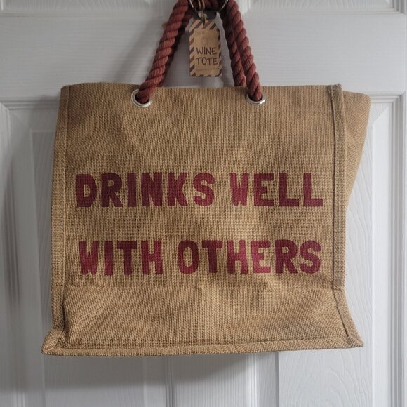 #357 NWT Wine Tote Bag - Picture 4 of 8